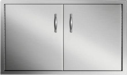 BBQ Dubbele Deur Luxe - RVS - Met Voering - 88 x 48 cm