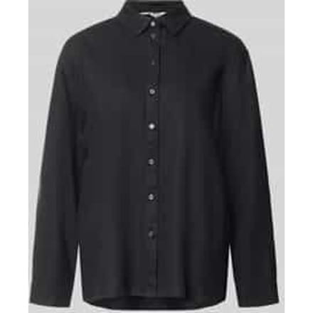 relaxed fit linnen blouse met overhemdkraag model 'GOA'