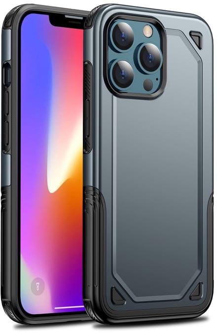 Extra Beschermend Hoesje geschikt voor iPhone 13 Pro - donkerblauw