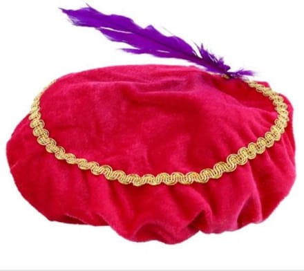 Pietenmuts Pieten baret - roze one size