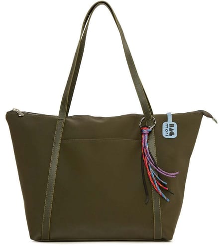 Bagmori Shopper Satijnen Shopper met Multicolor Kwastdetail