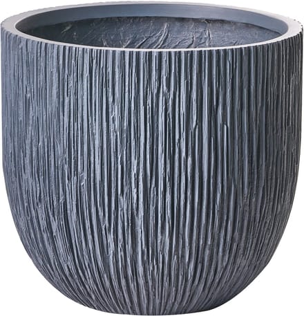HANYUE - Bloempot - Grijs - 42 x 42 x 39 cm - Klei-vezelmengsel
