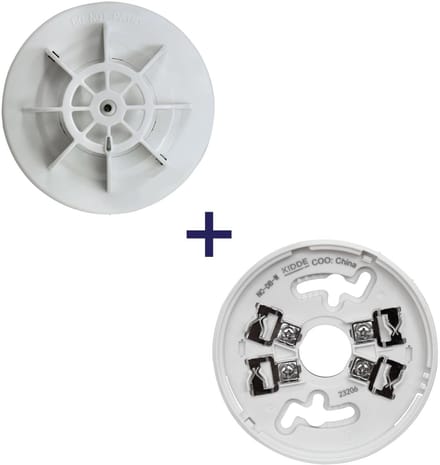 Aritech Kidde - Conventionele Hittemelder - Montagevoet - Sokkel - NC-DPH-W + NC-DB-W