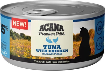 24x Acana Premium Kattenvoer Pâté Tuna & Chicken 85 gr