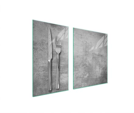 TMK ArtDeko - Snijplank en Beschermplaat - Glas - 100x52 cm