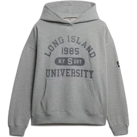 Superdry Athletic Essentials Relaxed Hoodie Grey Grootte: 40
