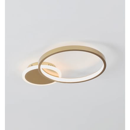 EGLO LED plafondlamp Gafares, goud, aluminium, 41 cm afstandsbediening CCT