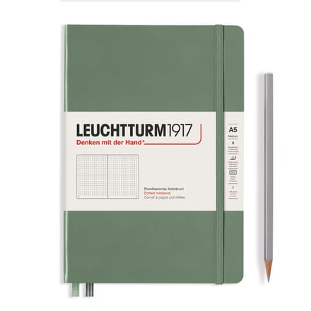 Leuchtturm1917 A5 Medium Notitieboek dotted Olive - Notebook - 4004117609381