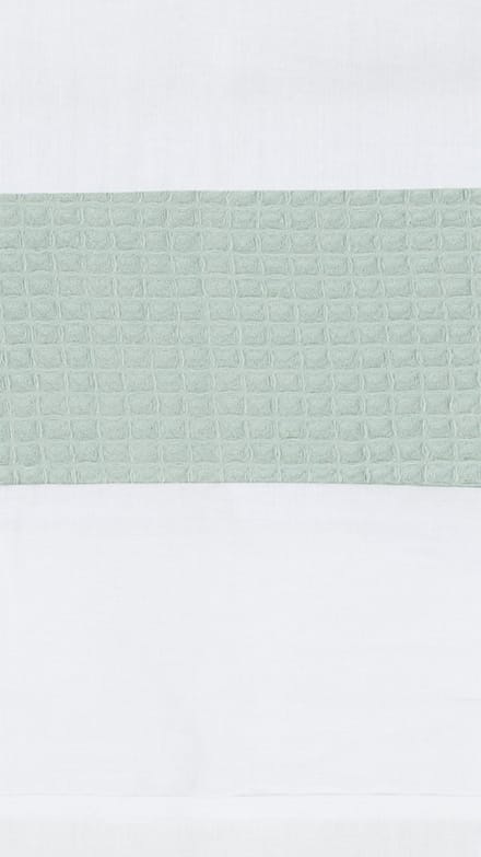 BINK Bedding Wieglaken Wafel (Pique) olijf 75 x 100 cm