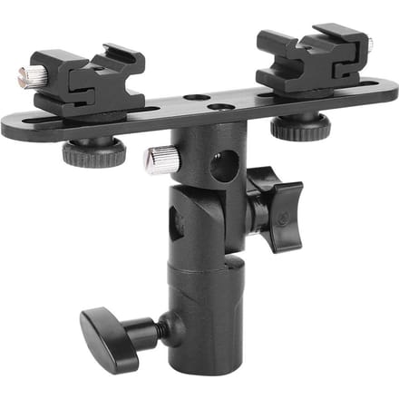 Double Sabot Flash Support Support Pour Caméra Vidéo Caméscope