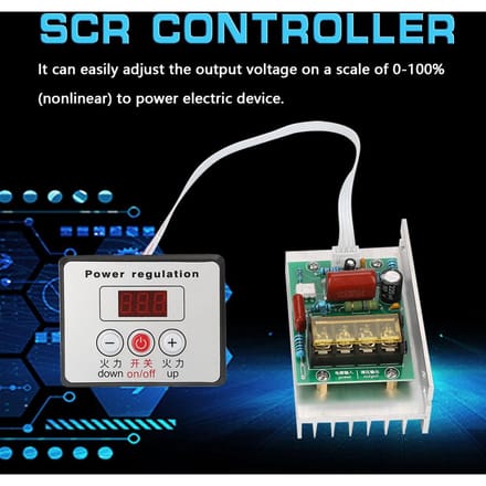 Elektronische Regulator AC220V 8000W Hoog Vermogen SCR Snelheidsregelaar Motorregeling