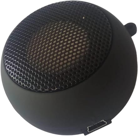 longziming -Mini Bluetooth-luidspreker - Draagbare luidspreker - Compact ontwerp met ingebouwde audiokabel en oplaadbare batterij - 1 stuk - Zwart
