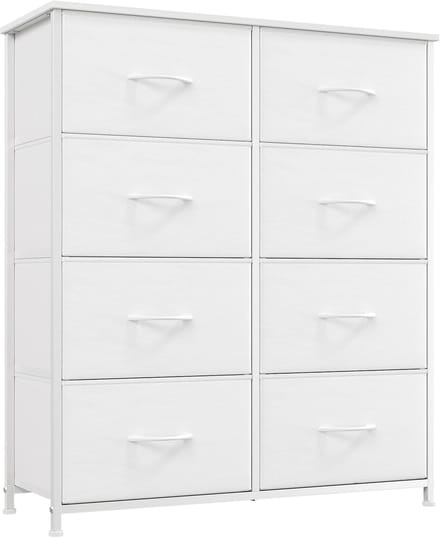 Dailygoods- Ladekast Ruimtebesparend - Dressoir - Commode - Opbergkast - Stalen Frame - 8 Laden - Milieuvriendelijk MDF