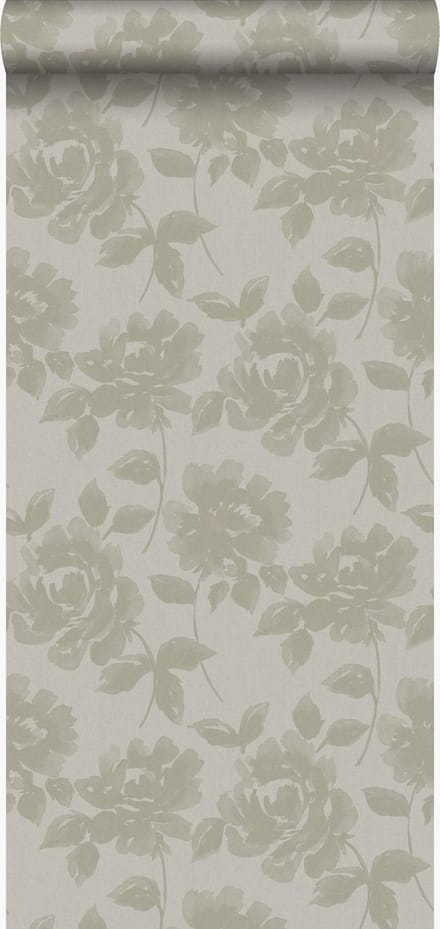 Origin Wallcoverings behang rozen lichtbruin - 53 cm x 10.05 m - 347027