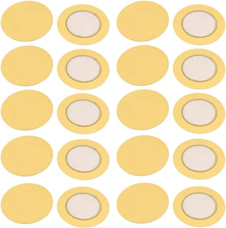 Piezo Discs - Keramische Triggers - Elektronische Projecten - Koperen Contacten - 35mm Diameter