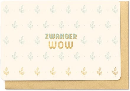 Enfant Terrible - wenskaart Bloomblush - zwanger wow