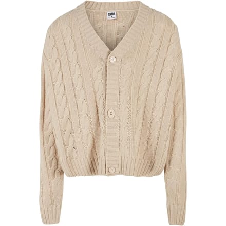 Urban Classics - Boxy Cardigan - M - Groen