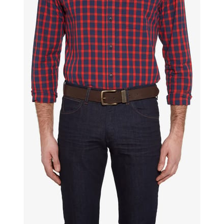 Wrangler Basic Metal Loop Riem Bruin 95 cm Man