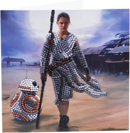 Diamond painting kaart Star Wars: Rey