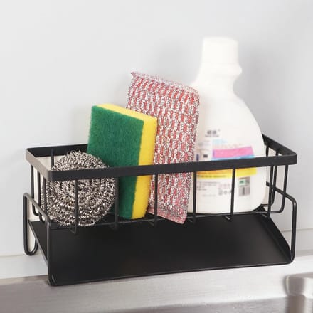 Gootsteenorganizer en Keukensponshouder - Robuust en Smal Metaal