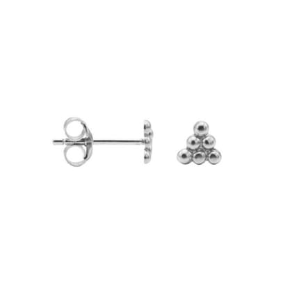 Karma Symbols oorbel M1633 6 Dots Zilver