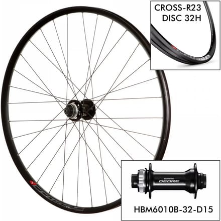 Mach1 Cross-r23 29´´ Cl Disc Mtb Voorwiel Zilver 15 x 100 mm