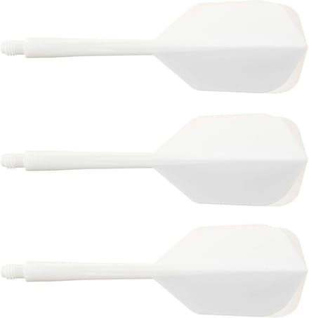 Dartpijlen Vleugels Systeem - Klein Wit - Set van 3