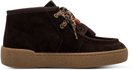 Tamaris dames leren hoge sneaker 1-25406-47-304 voor vrouwen, boho-stijl, bruin