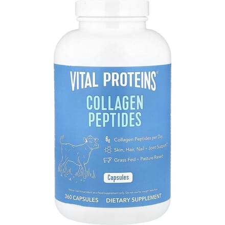 Peptides de Collagène, 360 Capsules (550 mg par gélule)