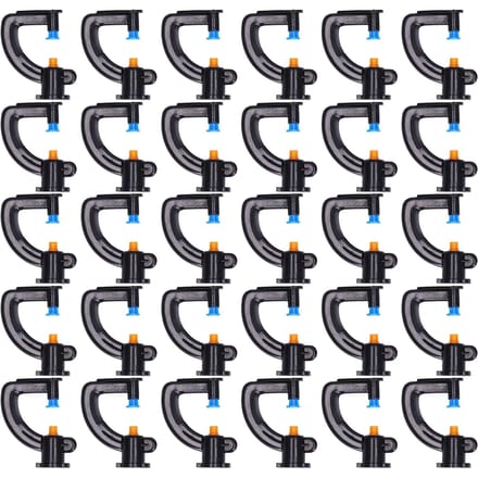 30 Stuks G Type Refractieve Sproeier Irrigatie Vernevelkop voor Tuin Kas black