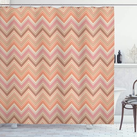 ABAKUHAUS douchegordijn – geometrisch – 175x180 cm – polyester