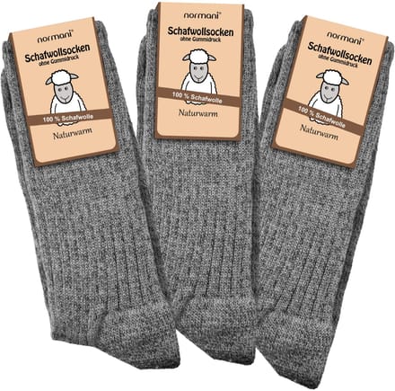 3 paar sokken van schapenwol