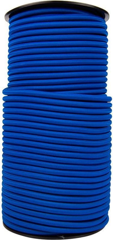 Afdekzeilwinkel - Elastisch koord 10mm blauw op rol - 100 meter