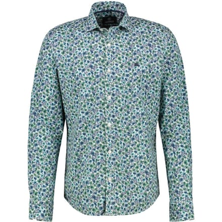 Lerros - Lange mouw overhemd - Mannen - M - 612 SAGE GREEN - Katoen - 2521329