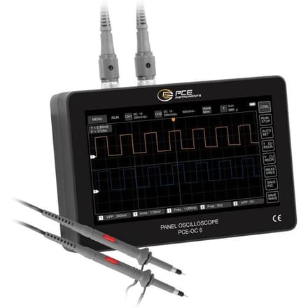 PCE Instruments PCE-OC 6 Digitale oscilloscoop 100 MHz 1 GSa/s 30 kpts 240000 Bit Handapparaat 1 stuk(s)