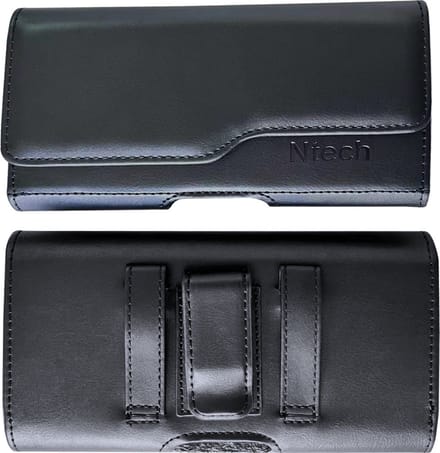 Ntech Riem Holster Hoesje - Luxe Universeel Telefoonhoesje Met Pasjeshouder
