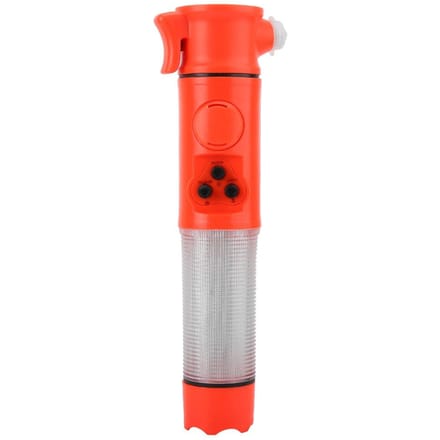 6-in-1 Multifunctionele Veiligheidshamer Met LED-licht Knipperend Alarm Auto Ontsnapping Raambreker red