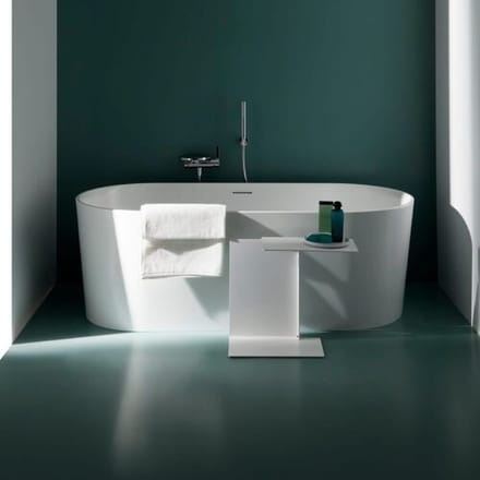 LAUFEN Val oval bathtub freestanding, with overflow gap H2302820000001