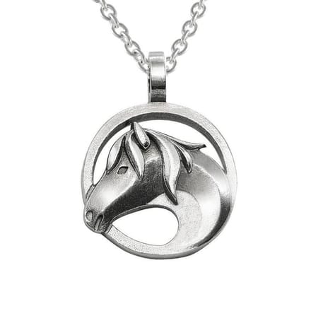 AuBor ®. Zilveren hanger. Finse Paard