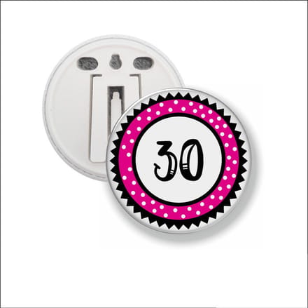 Button Met Clip 58 MM - 30