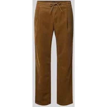Regular fit corduroy broek met tunnelkoord