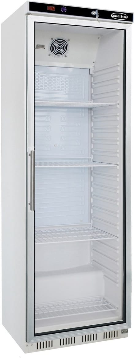 Combisteel Koelkast - 400L - Wit - +2°C/+8°C - Statisch + Ventilator - 600x585x1855mm - Horeca Koelkast