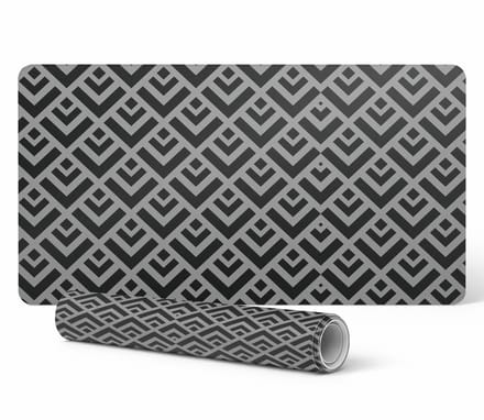 Antislip bureaumat met retro geometrisch patroon 90x45 cm