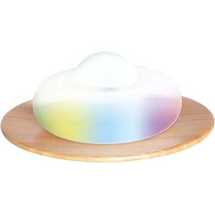 Lanaform - Aroma Essence - Aroma Diffuser - Eterische Olie Diffuser - Aromatherapie - LED Verlichting Met Wisselende Kleur - Met Bamboe Plateau - 25 M2
