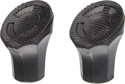 Rubberen steunschoenen voor fietsstandaard - Antislip, Zwart, L