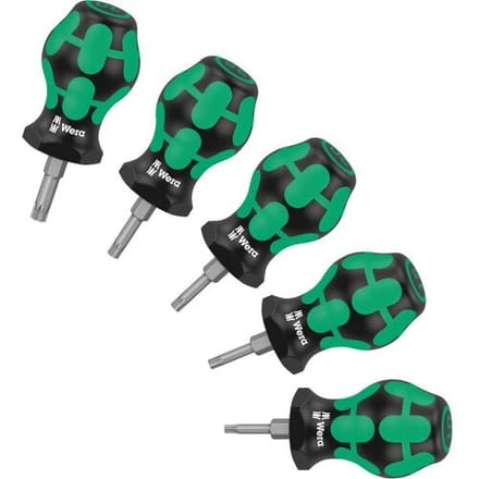 Wera Stubby Set TX 1 Schroevendraaierset Werkplaats 5-delig