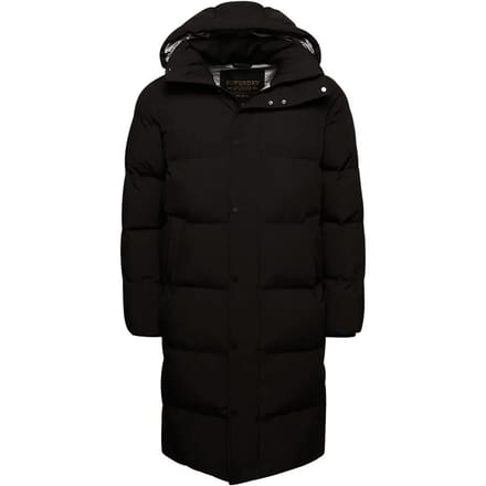 Superdry - Lange pufferjas met capuchon - Heren - Gewatteerde jassen