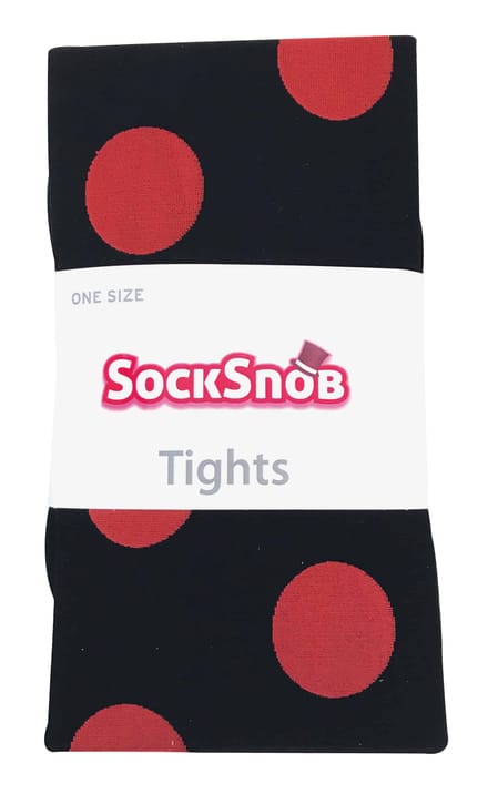 Sock Snob Dames80 denier ondoorzichtig patroon panty's - Grote Plek Rood