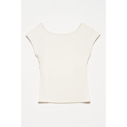 Slim Fit Cut-Out Jersey Blouse