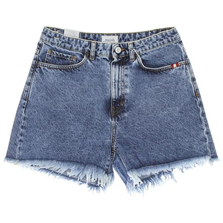 Korte damesjeans Short Ivy Amish Denim Real Stone